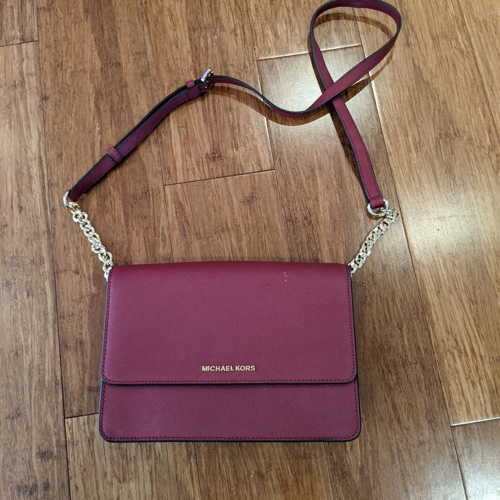 Red michael kors small purse